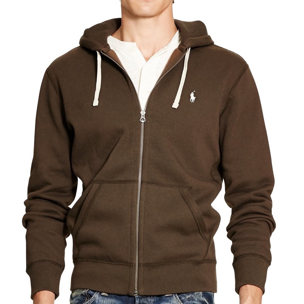 POLO RALPH LAUREN BROWN HOODIE XL